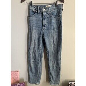 Madewell The Perfect Vintage Jeans Womens 25 Blue High Rise Tapered Leg Slim